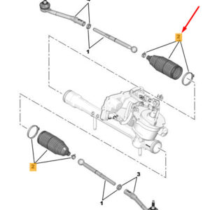 CITRO�N C3 MK3 SX Steering Gaiter Kit 1623140980 ORIGINAL