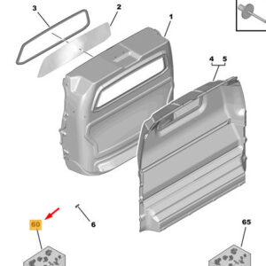 CITRO�N JUMPY MK3 Cab Partition Fixing Kit 1623183980 ORIGINAL