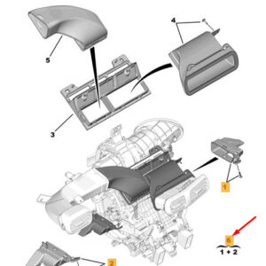CITRO�N C4 CACTUS Footwell Ducts Kit 1656154180 ORIGINAL