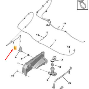 CITRO�N JUMPY MK3 Window Washer Pipe 9809914080 ORIGINAL