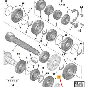 CITRO�N JUMPY MK3 Drive Gear  6EME-31DTS-(56X31) 9678060180 ORIGINAL