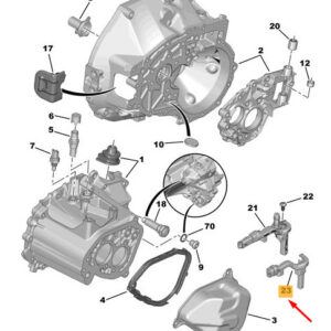 CITRO�N C3 MK3 SX Neutral Sensor Wire Guide 9816031980 ORIGINAL
