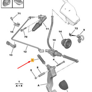 CITRO�N C3 MK3 X Clutch Declutching Assistance Spring LHD 1612039980 ORIGINAL