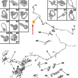 CITRO�N JUMPY MK3 Additional Main Harness 9838050880 ORIGINAL
