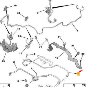 CITRO�N JUMPY MK3 Diesel Injector Return Pipe 9831641280 ORIGINAL