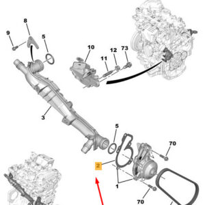 CITRO�N C3 MK3 SX Water Pump Seal 9846882680 ORIGINAL