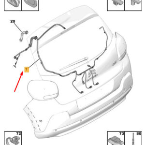 CITRO�N C3 MK3 SX Tailgate Harness 9815542280 ORIGINAL