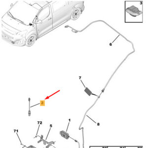 CITRO�N JUMPY MK3 Alarm Breaker 633946 ORIGINAL