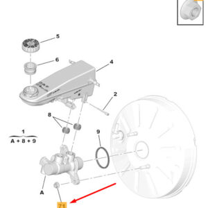 CITRO�N JUMPY MK3 Brake Master Cylinder Flanged Nut 693635 ORIGINAL