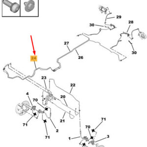 CITRO�N JUMPY MK3 Brake Pipes Set 9817743980 ORIGINAL