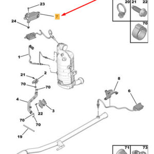 CITRO�N C3 MK3 SX Upstream Sensor Bracket 9813491180 ORIGINAL