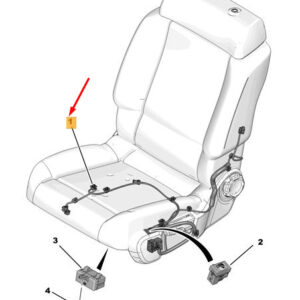 CITRO�N C3 MK3 SX Front Right Seat Harness 9813402880 ORIGINAL