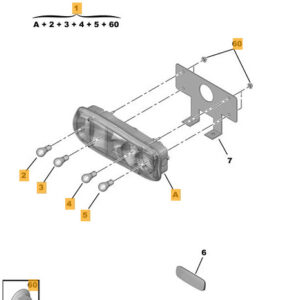 CITRO�N JUMPY MK3 Rear Left Lamp 9815127080 ORIGINAL