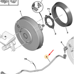 CITROËN C4 Grand Picasso MK2 Brake Vacuum Union 4578C0 ORIGINAL
