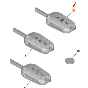 CITRO�N JUMPY MK3 High Frequency Transmitter Key 1617021680 ORIGINAL