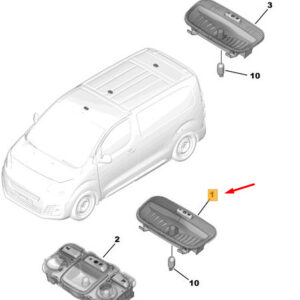 CITRO�N JUMPY MK3 Interior Lighting 6362Q0 ORIGINAL