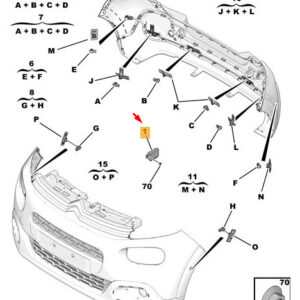CITRO�N C3 MK3 SX Obstacle Detection Elect Unit 1619108080 ORIGINAL