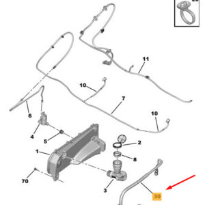 CITRO�N JUMPY MK3 Front Window Wiper Harness 9810868580 ORIGINAL