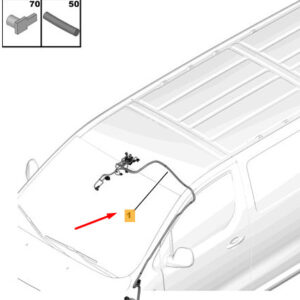 CITRO�N JUMPY MK3 Courtesy Lamp Harness 9812355380 ORIGINAL