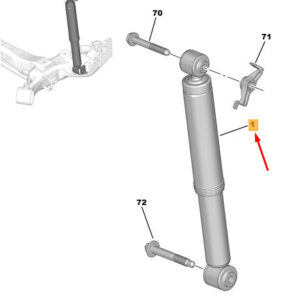 CITRO�N C3 MK3 SX Rear Shock Absorber 9811392680 ORIGINAL