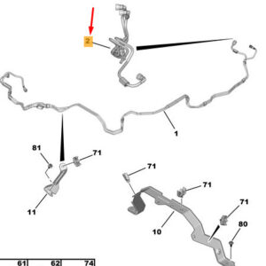 CITRO�N JUMPY MK3 Fuel Feed Pipe 9837506780 ORIGINAL