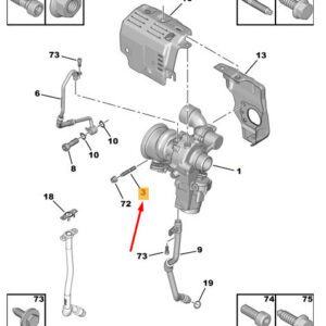 CITRO�N C3 MK3 SX Turbo Support Stud 9677258580 ORIGINAL