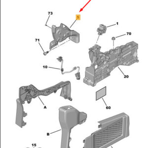 CITRO�N JUMPY MK3 Right Handbrake Support RHD 1677391480 ORIGINAL