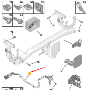 CITRO�N JUMPY MK3 Tow Electrics 9810437880 ORIGINAL