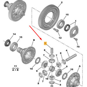 CITRO�N JUMPY MK3 Differential Pinion Shaft 310856 ORIGINAL