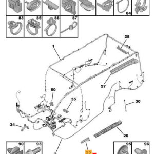 CITRO�N JUMPY MK3 Left Harness Protector 98164201ZD ORIGINAL
