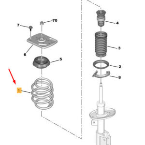 CITRO�N JUMPY MK3 Front Coil Spring 9830268180 ORIGINAL