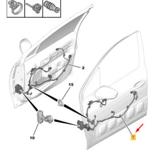 CITRO�N C3 MK3 SX Front Right Door Harness RHD 9825268780 ORIGINAL
