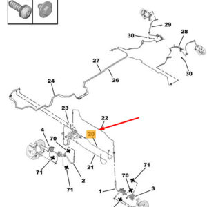 CITRO�N JUMPY MK3 Brake Hose 9813687180 ORIGINAL