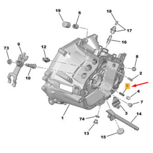 CITRO�N C3 MK3 SX Gearshift Locking Pin 253934 ORIGINAL