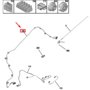 CITRO�N JUMPY MK3 Aerial Cable Loom 9811914080 ORIGINAL