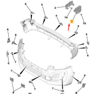 CITRO�N JUMPY MK3 Obstacle Detection Elect Unit 1617138980 ORIGINAL