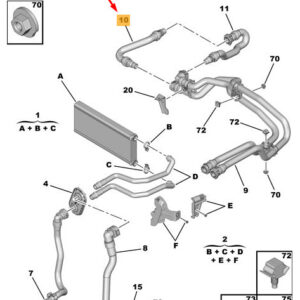 CITRO�N JUMPY MK3 Heater Water Pipe 9806154780 ORIGINAL