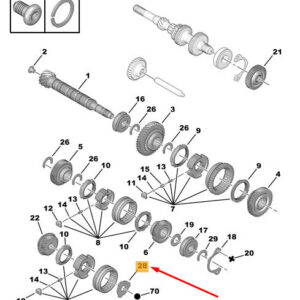 CITRO�N C3 MK3 SX Manual Gearbox Synchronizer Ring 238905 ORIGINAL
