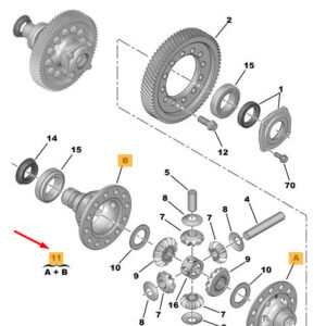 CITRO�N JUMPY MK3 Differential Housing 1613705980 ORIGINAL