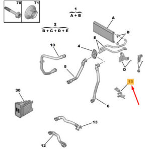 CITRO�N JUMPY MK3 Additional Coolant Pump Support 9831174780 ORIGINAL