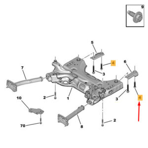 CITRO�N JUMPY MK3 Front Subframe Fixing Screw 9835187180 ORIGINAL