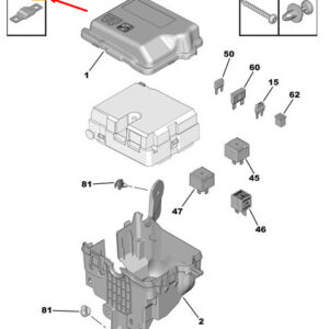 CITRO�N C3 MK3 SX MIDI 80A Fuse 9665408380 ORIGINAL
