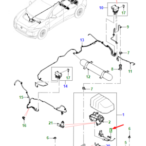 JAGUAR I-PACE X590 Compressor Harness J9D1115 ORIGINAL
