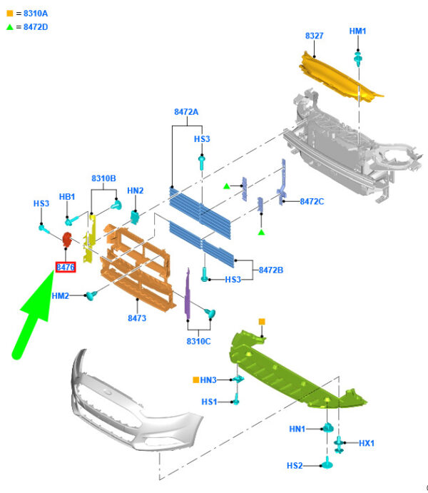 FORD MONDEO MK5 Temperature Control Actuator 1892149 DS73-8476-SA ORIGINAL - Image 4
