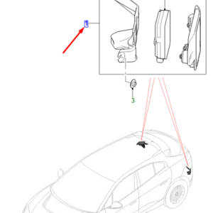 JAGUAR I-PACE X590 Left Blind Spot Radar T4K5723 ORIGINAL