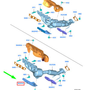 FORD GRAND C-MAX MK2 Exhaust Manifold Bracket 1845059 ORIGINAL
