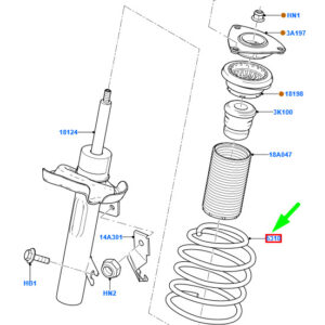 FORD FOCUS MK2 Front Coil Spring 1340211 4M51-5310-PFB ORIGINAL
