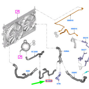FORD TRANSIT MK4 Cooling System Hose 2227201 GK21-8C350-BC ORIGINAL