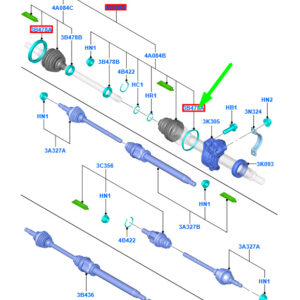 FORD FIESTA MK6 Front Outer Large CV Boot Clamp 4669534 ORIGINAL