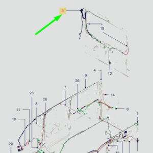 FORD TRANSIT MK3 Rear Light Lamp Wiring V3C15-13B472-AA 1309512 ORIGINAL